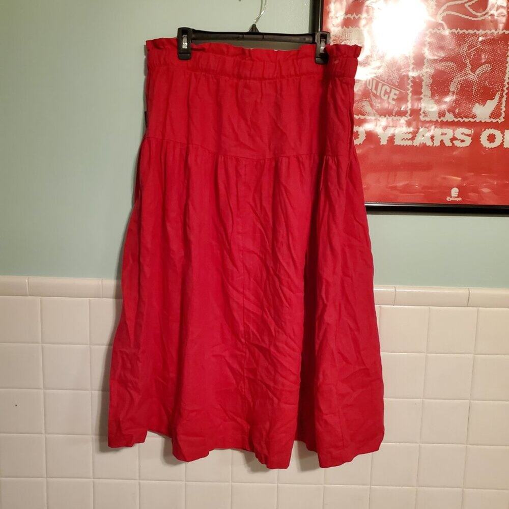 Universal Thread Hot Pink Button Front A Line Mid… - image 6